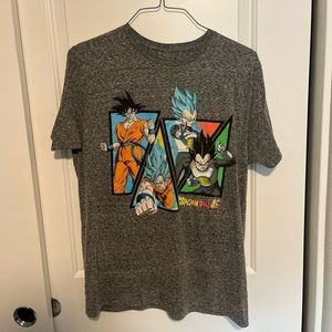 Dragon Ball Z Goku Mens T Shirt Size XL Gray Graphic Design Comfort Lightweight